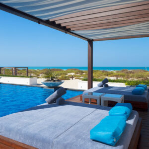 Luxury accommodation on the beach with pool