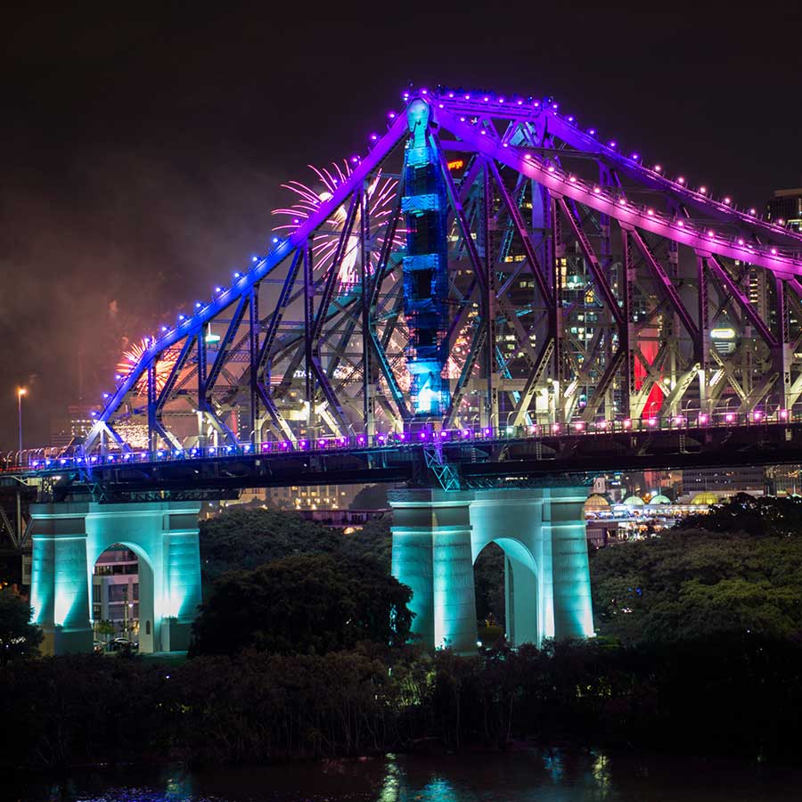 Beautiful Story Bridge in Brisbane, Queensland Australia