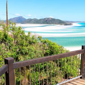 Beachfront view on Hamilton Island, Queensland Australia